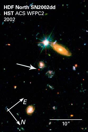 Supernova (SN 2002dd) in the Hubble Deep Field North — 2002